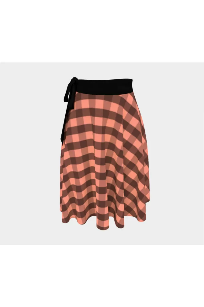 Plaid Bare Wrap Skirt