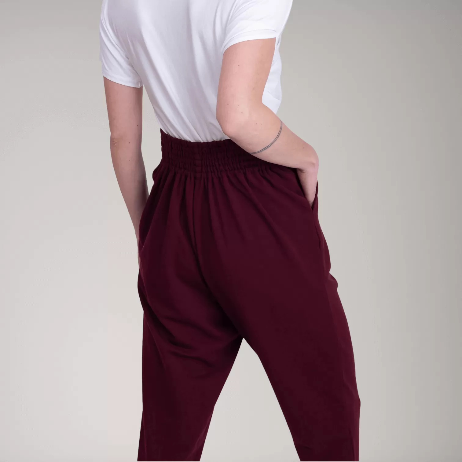 Pleated Fine French Terry Tapered Track Pants | Tourmaline