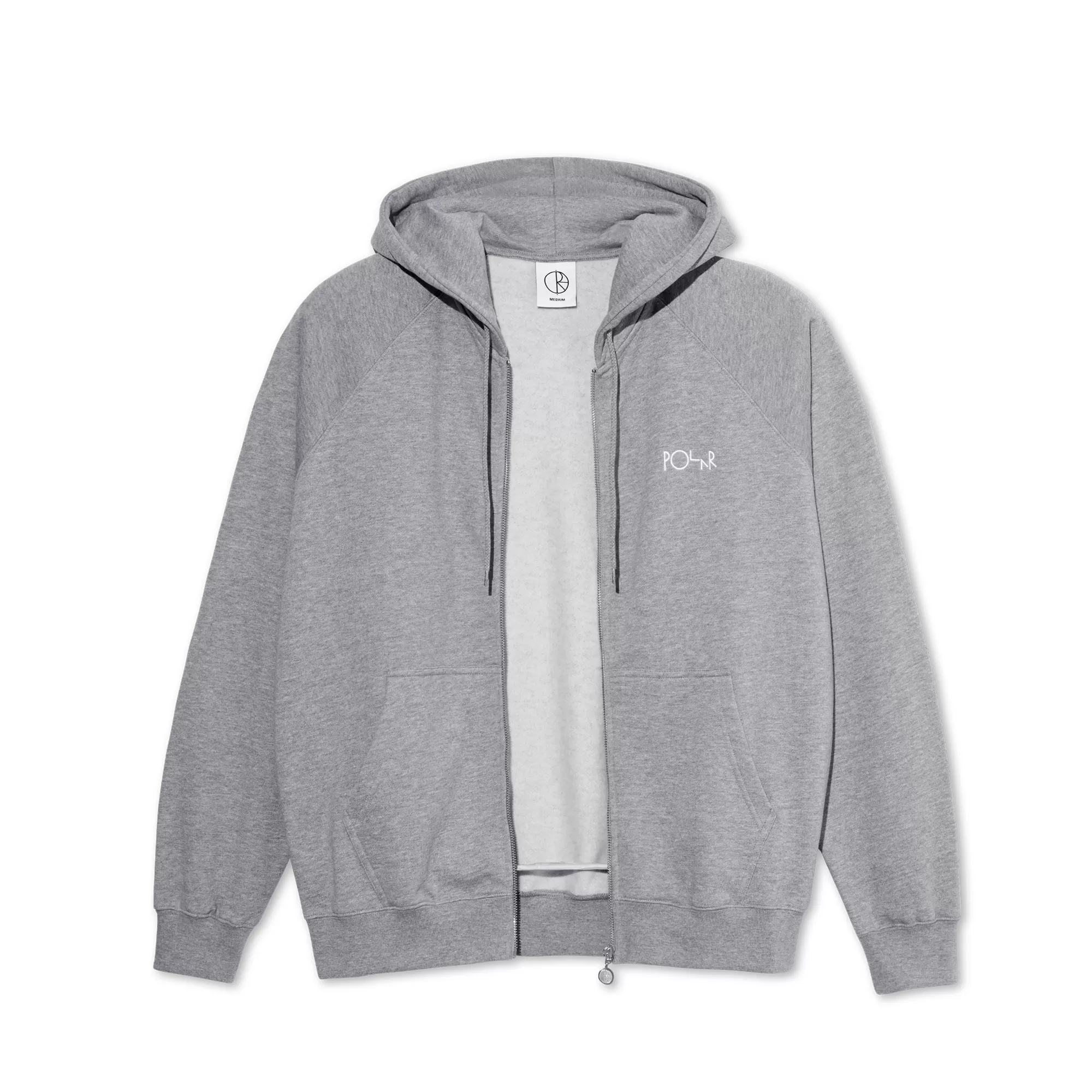 Polar Default Zip Hoodie Heather Grey