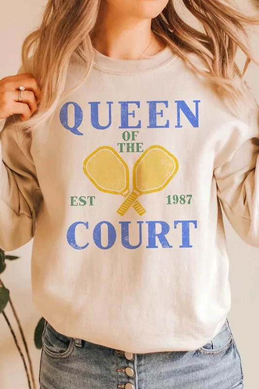 QUEEN OF THE COURT GRAPHIC SWEATSHIRT