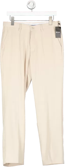 Realtakai Beige Slim Tapered Casual Trousers  BNWT UK L