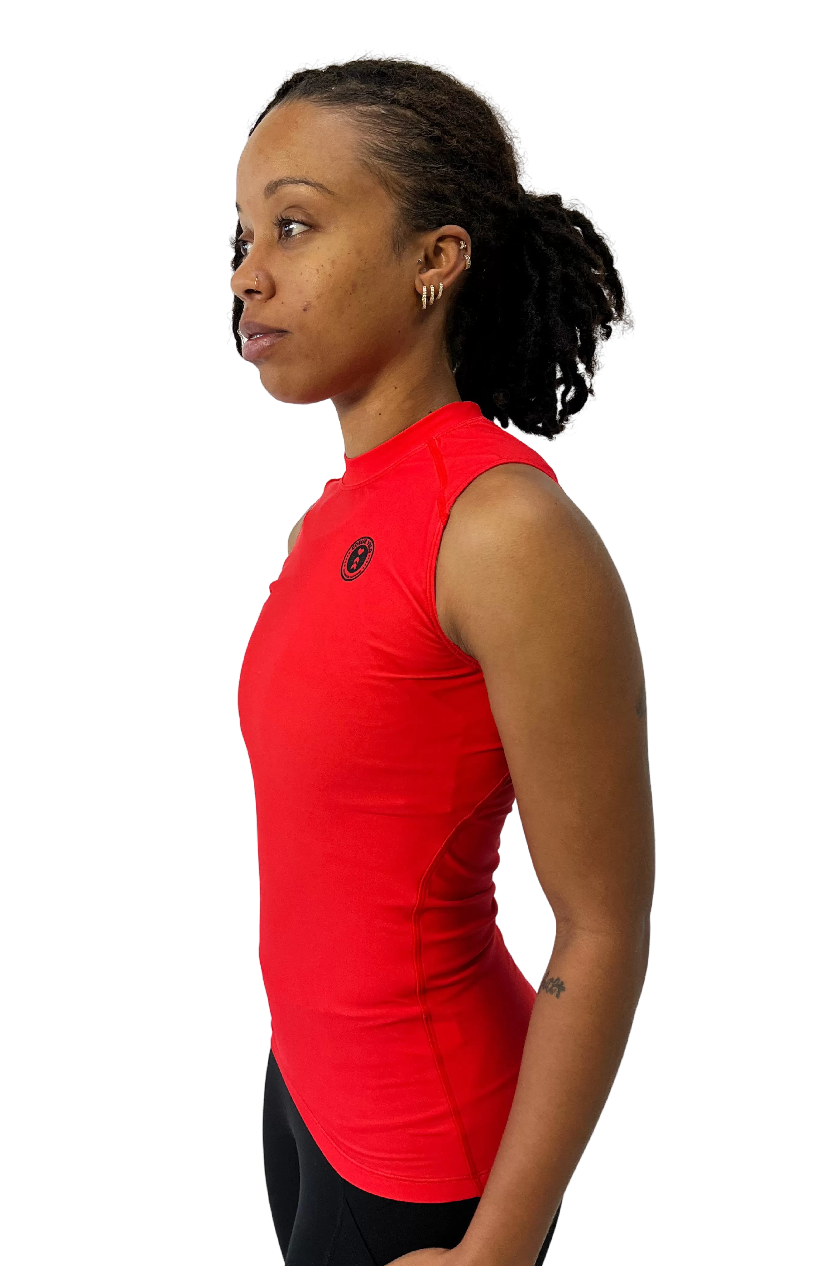 Red Sleeveless Base Layer