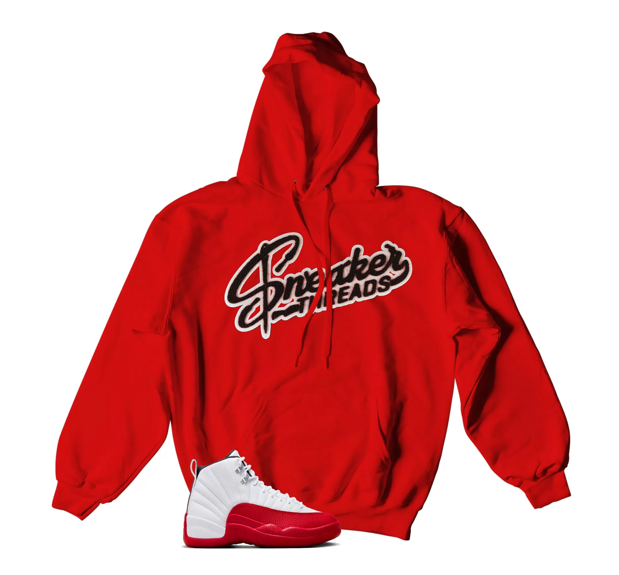 Retro 12 Cherry ST Logo Chenille Hoody