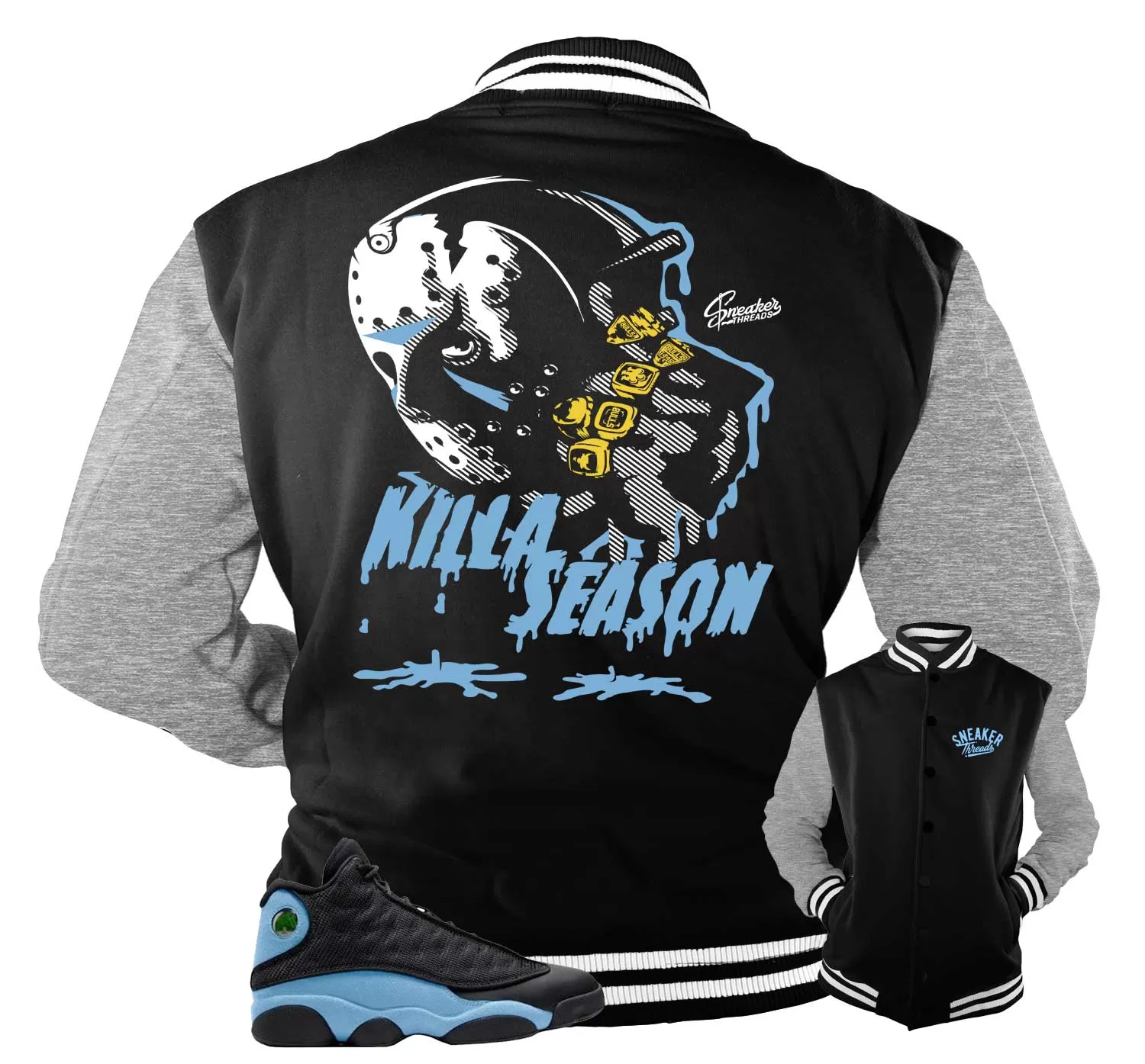 Retro 13 University Blue Killa Season Jacket