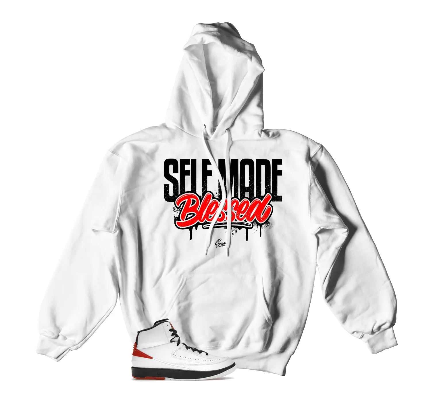 Retro 2 Chicago Hoody - Self Made - White