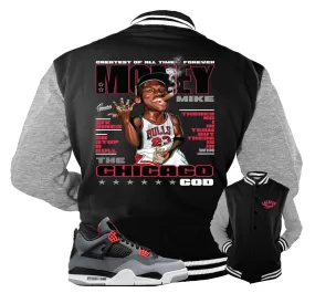 Retro 4 Infrared Jacket - Money Mike - Black