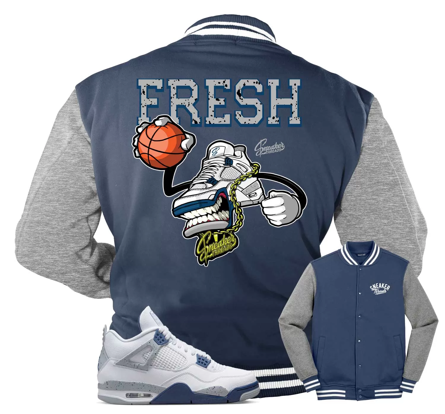 Retro 4 Midnight Navy Fly Kicks Jacket