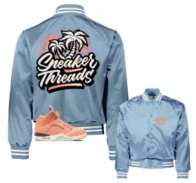 Retro 5 Crimson Bliss ST Palms Satin Jacket