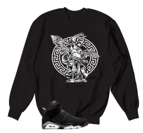 Retro 6 Metallic Silver St. Michael Sweater