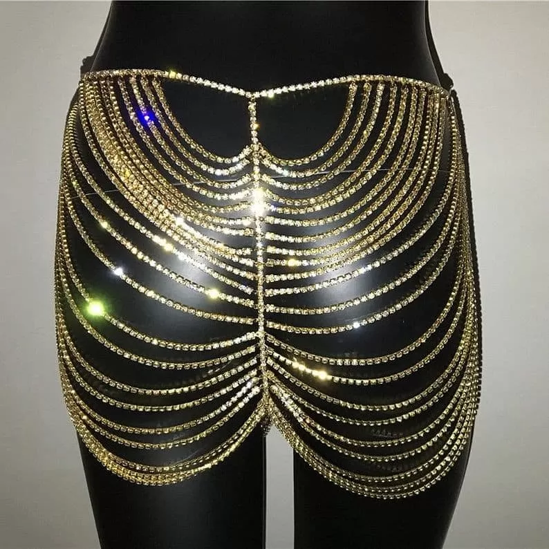 Rhinestone Body Chain