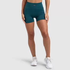 Ribbed Seamless Shorts - Forest Green