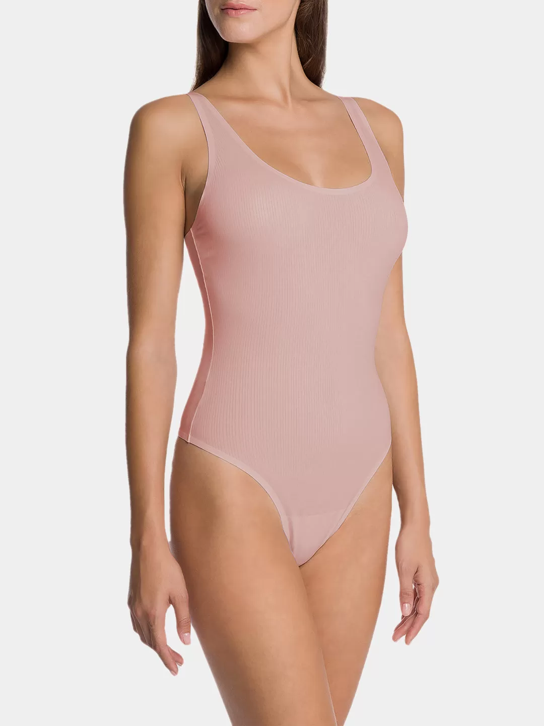 Ribbed Thong Bodysuit