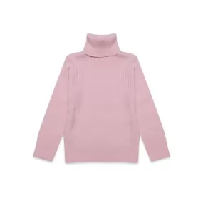 Ribbed Turtleneck pink