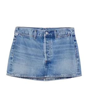 Rosie Denim Mini Skirt in Blue Gaze