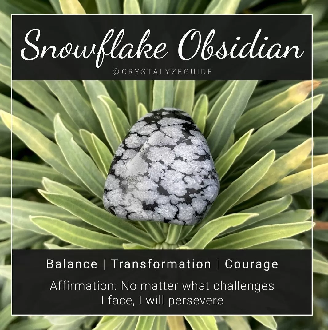 SALE - Aquamarine, Snowflake Obsidian Mala Necklace