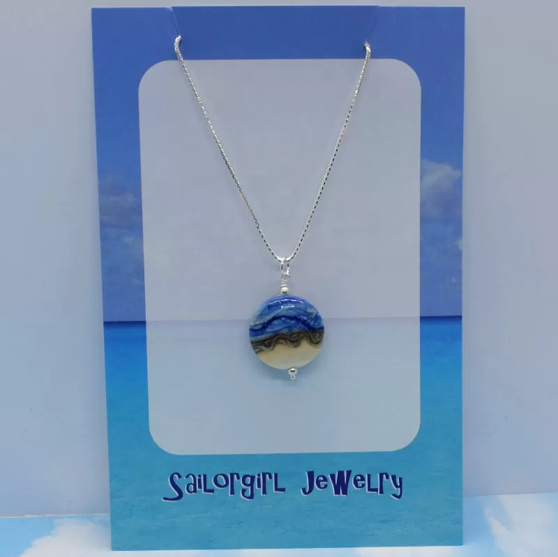 sand and blue sea mini pendant