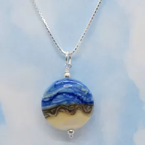 sand and blue sea mini pendant