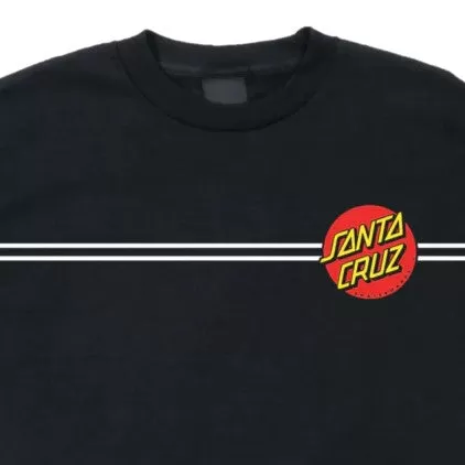 SANTA CRUZ Classic Dot Graphic T-Shirt - Black