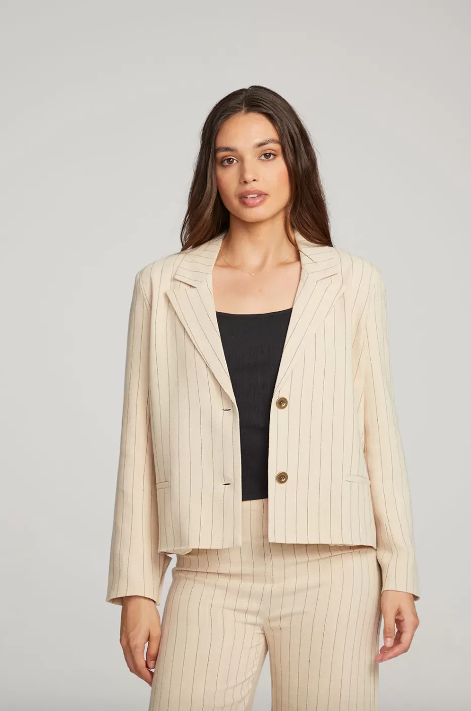 Santana Pinstripe Blazer