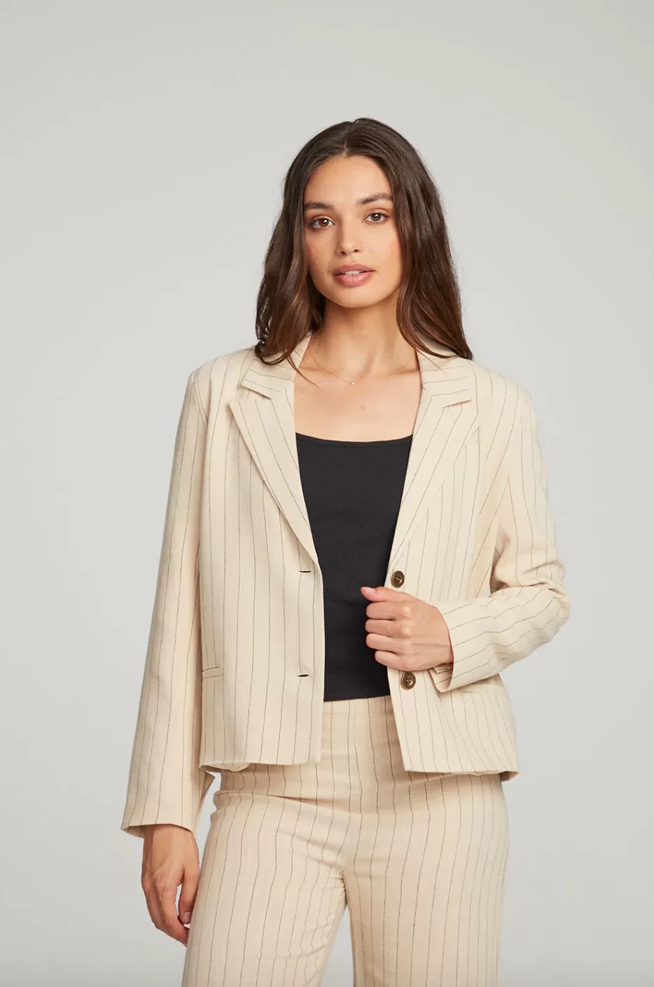 Santana Pinstripe Blazer