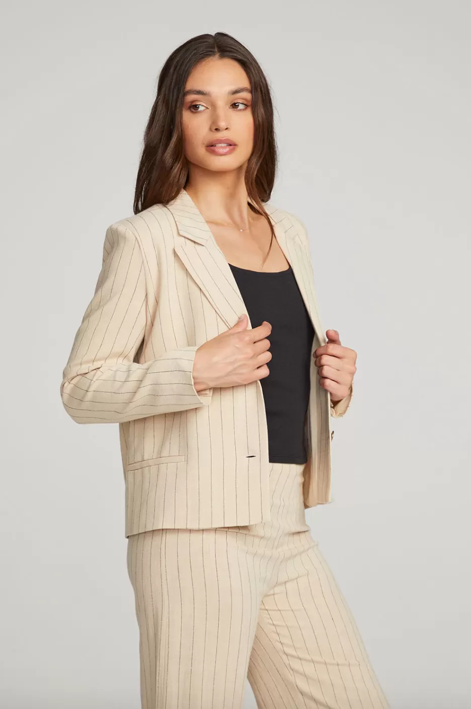 Santana Pinstripe Blazer