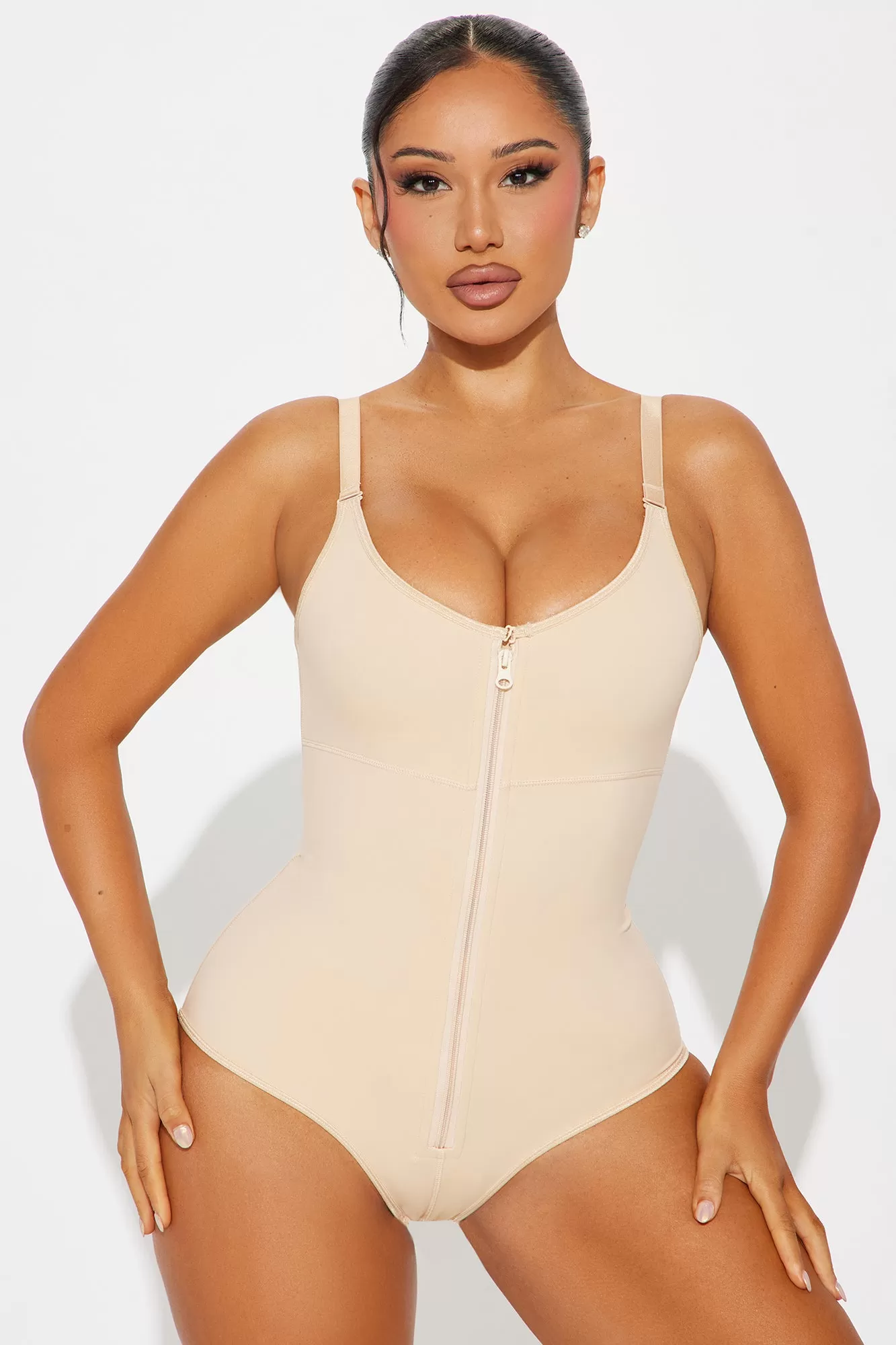 Sculpt Me Waist Cinching Shapewear Bodysuit - Nude