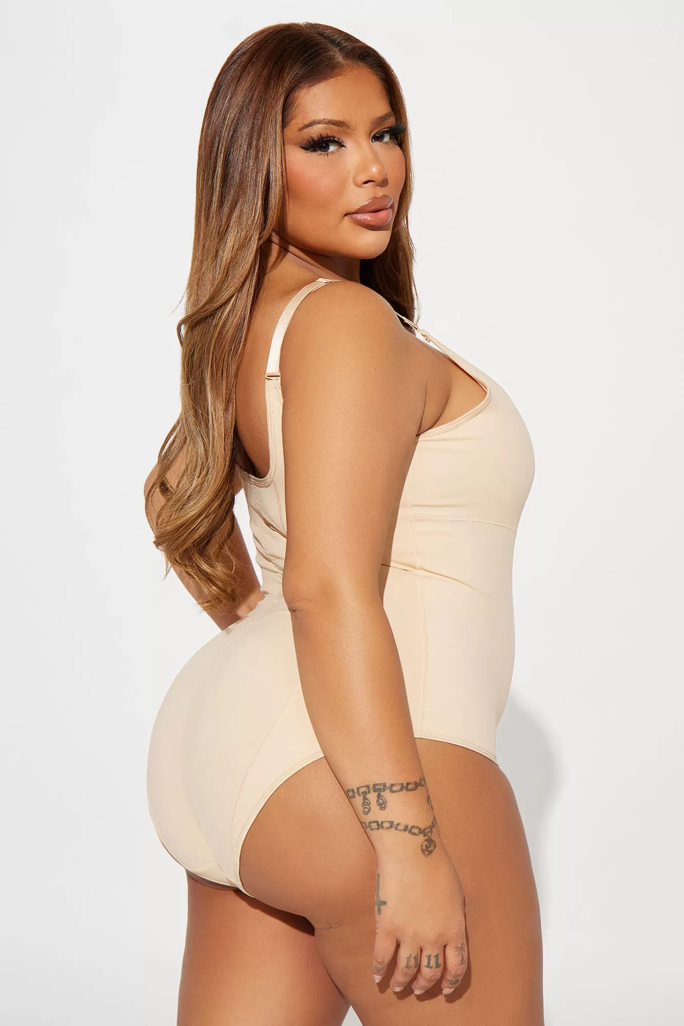 Sculpt Me Waist Cinching Shapewear Bodysuit - Nude