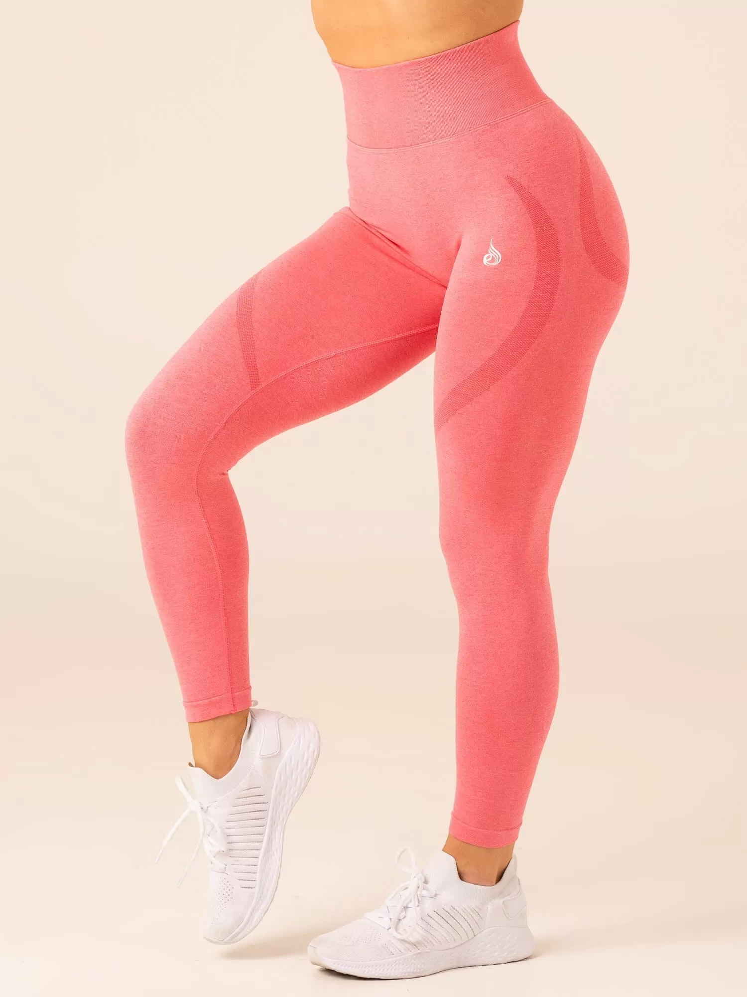 Sculpt Seamless Leggings - Coral Pink Marl