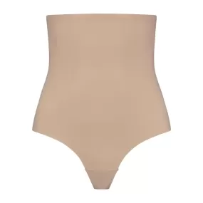 Sculpting High Waist Thong - Beige