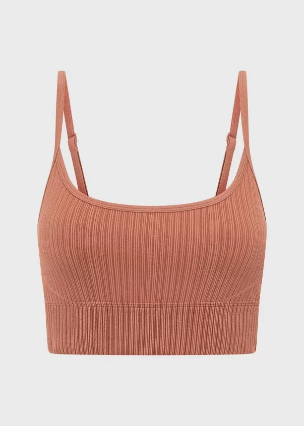 Seamless Swim Bra Rust