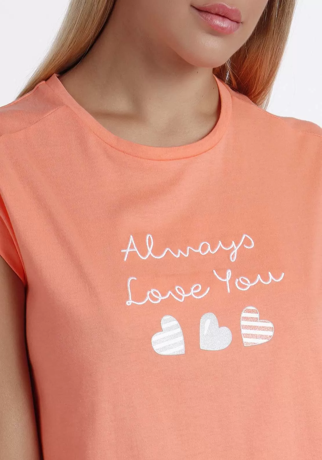 Short Sleeve 'Always Love You' Pajamas