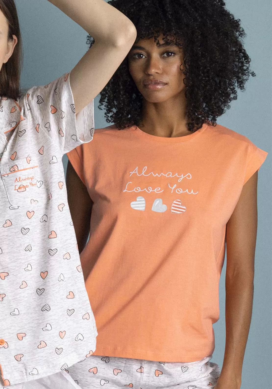 Short Sleeve 'Always Love You' Pajamas