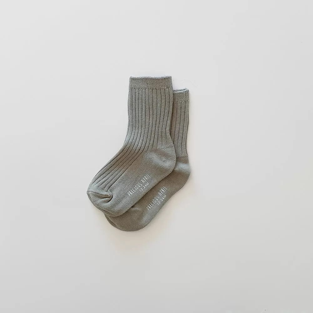 Skyler Cotton Socks - Steel Grey