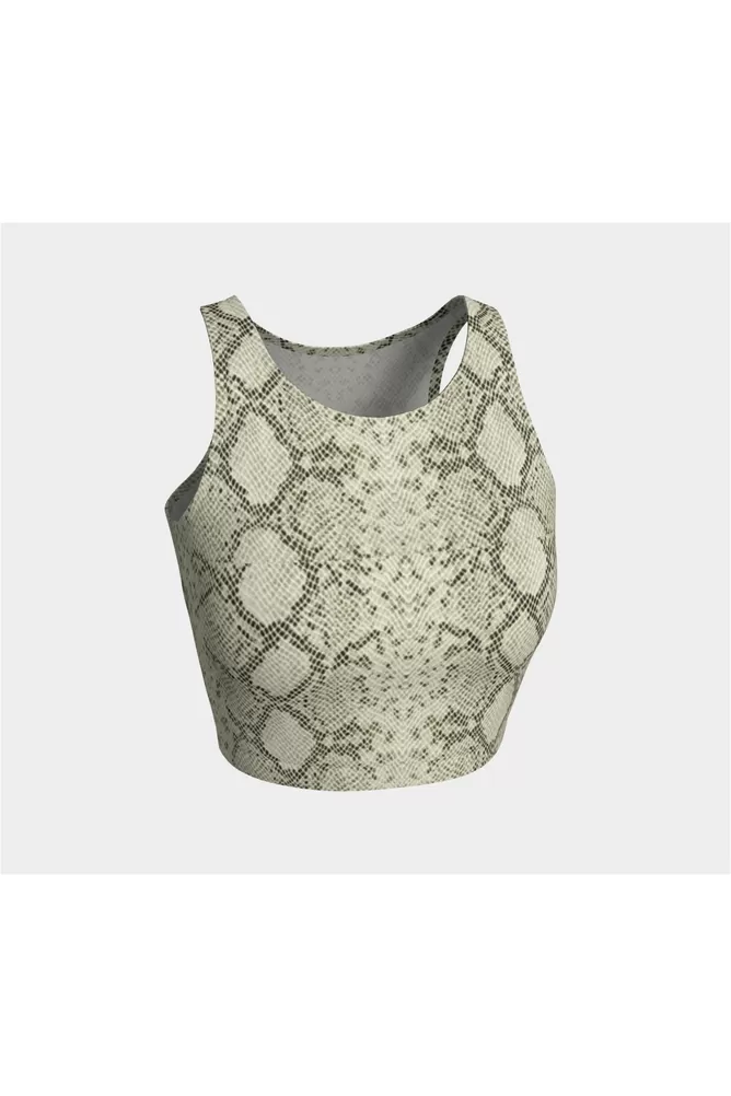 Snake Skin Print Athletic Top