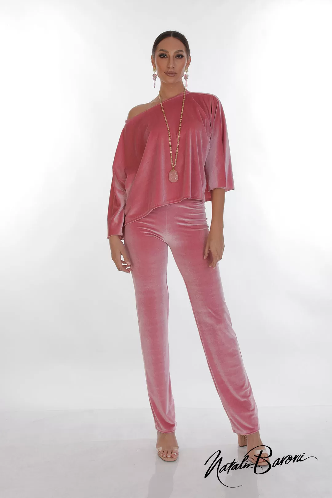 Stiletto Velvet Pant - Roma