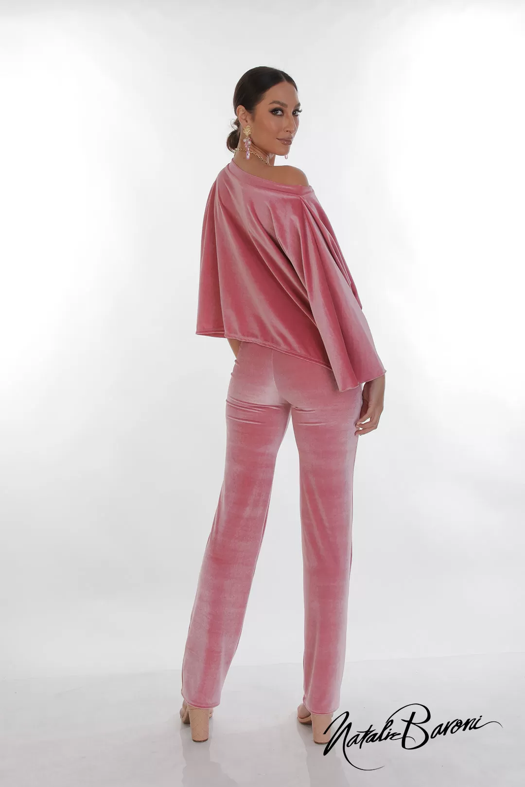 Stiletto Velvet Pant - Roma