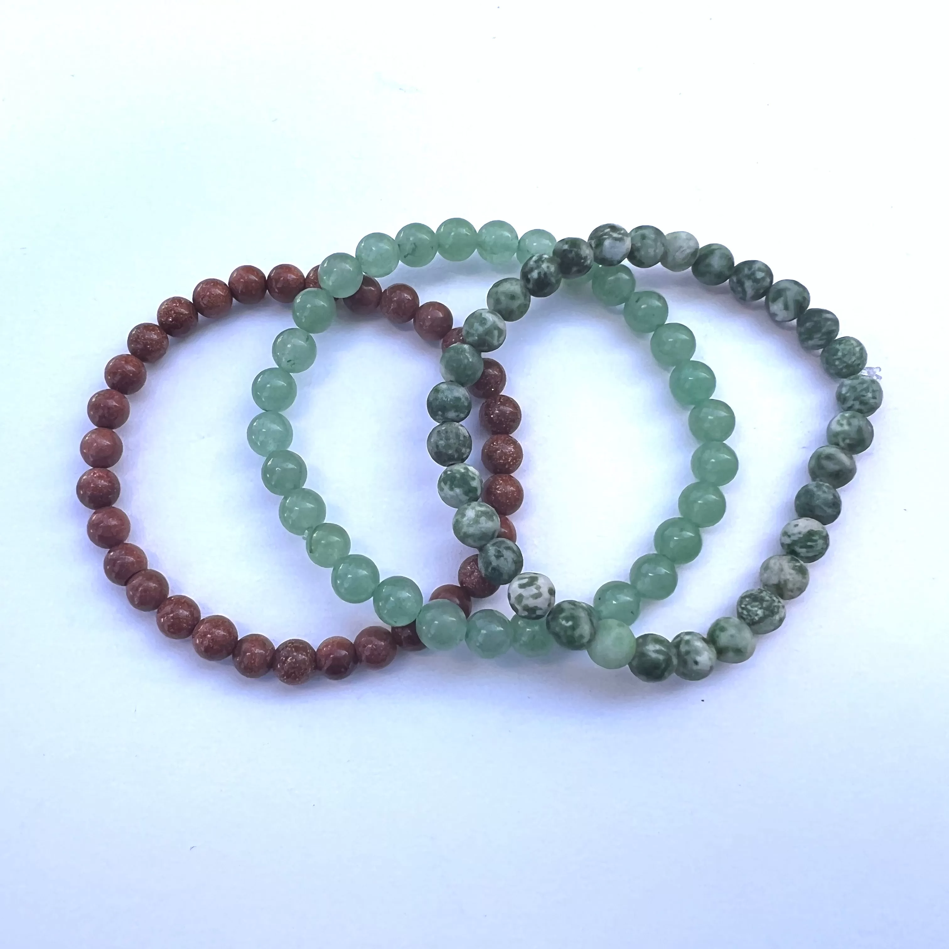 Stone Stretchy Bracelets - 6mm