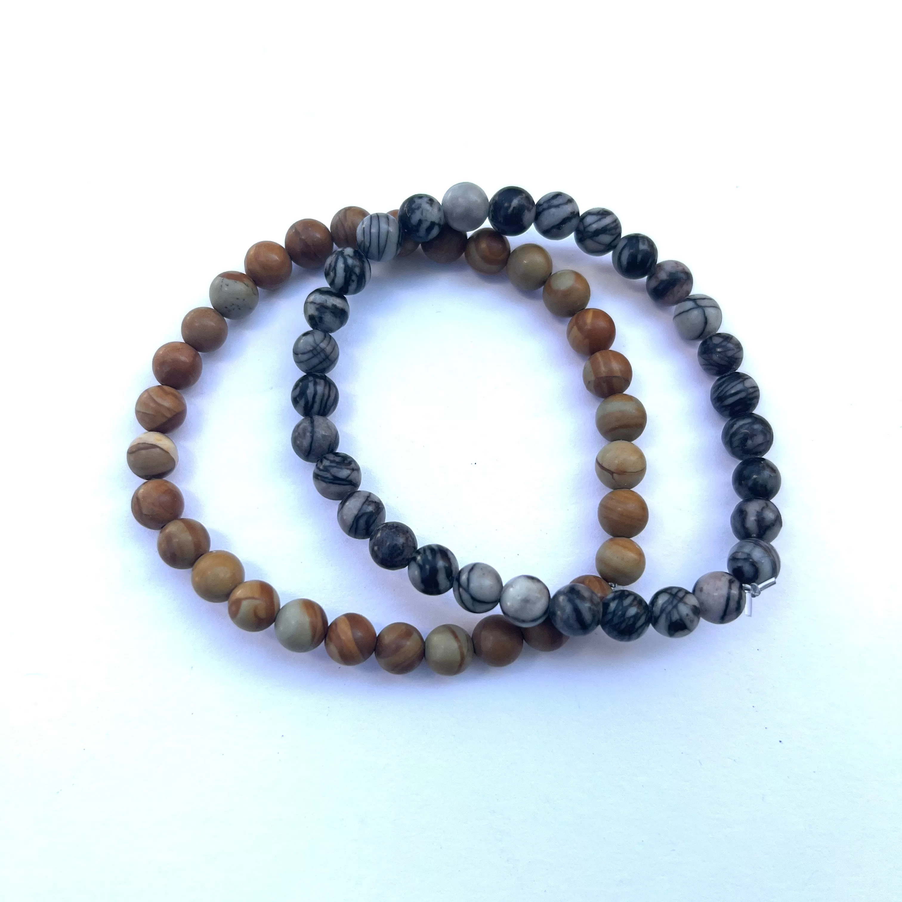 Stone Stretchy Bracelets - 6mm