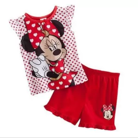 Summer Mickey Mouse Girls Pajamas Suits 2-3 Y S3546071