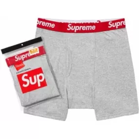 Supreme/Hanes Boxer Briefs (2 Pack) Grey