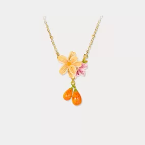 Sweet Pear Flower Necklace