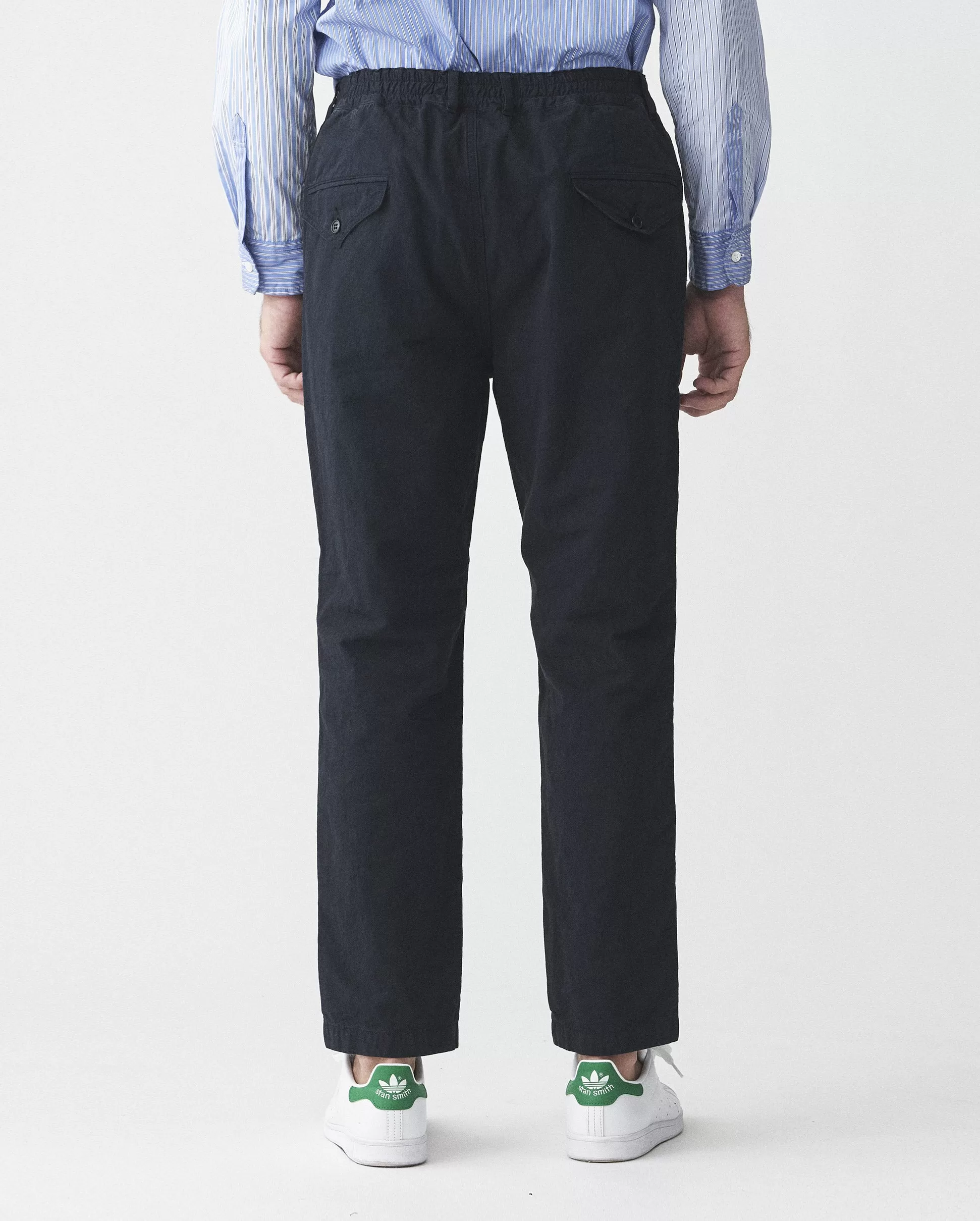 TAPERED HEMP PANTS / NAVY