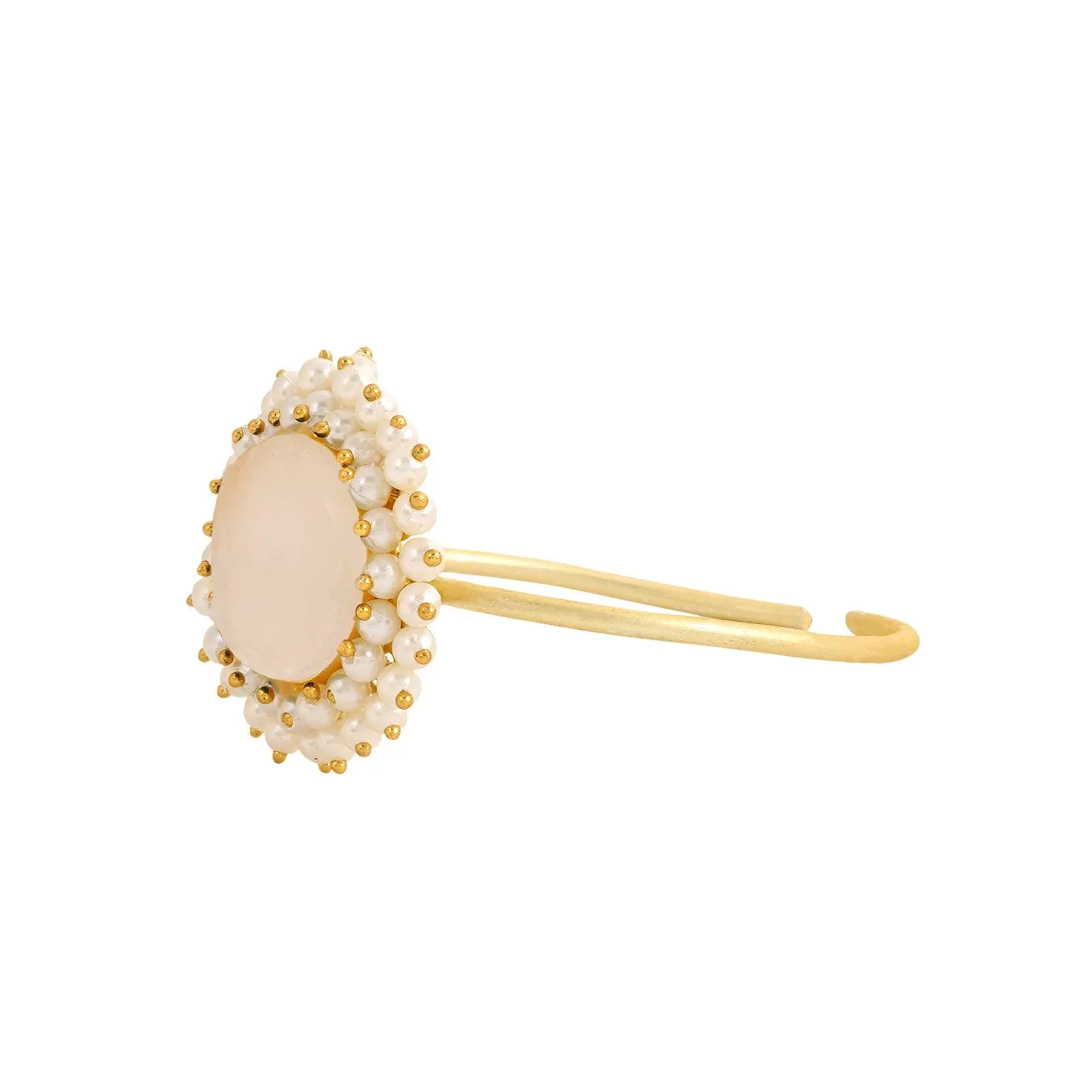 Teejh Aasita Light Pink Studded Pearl Bracelet