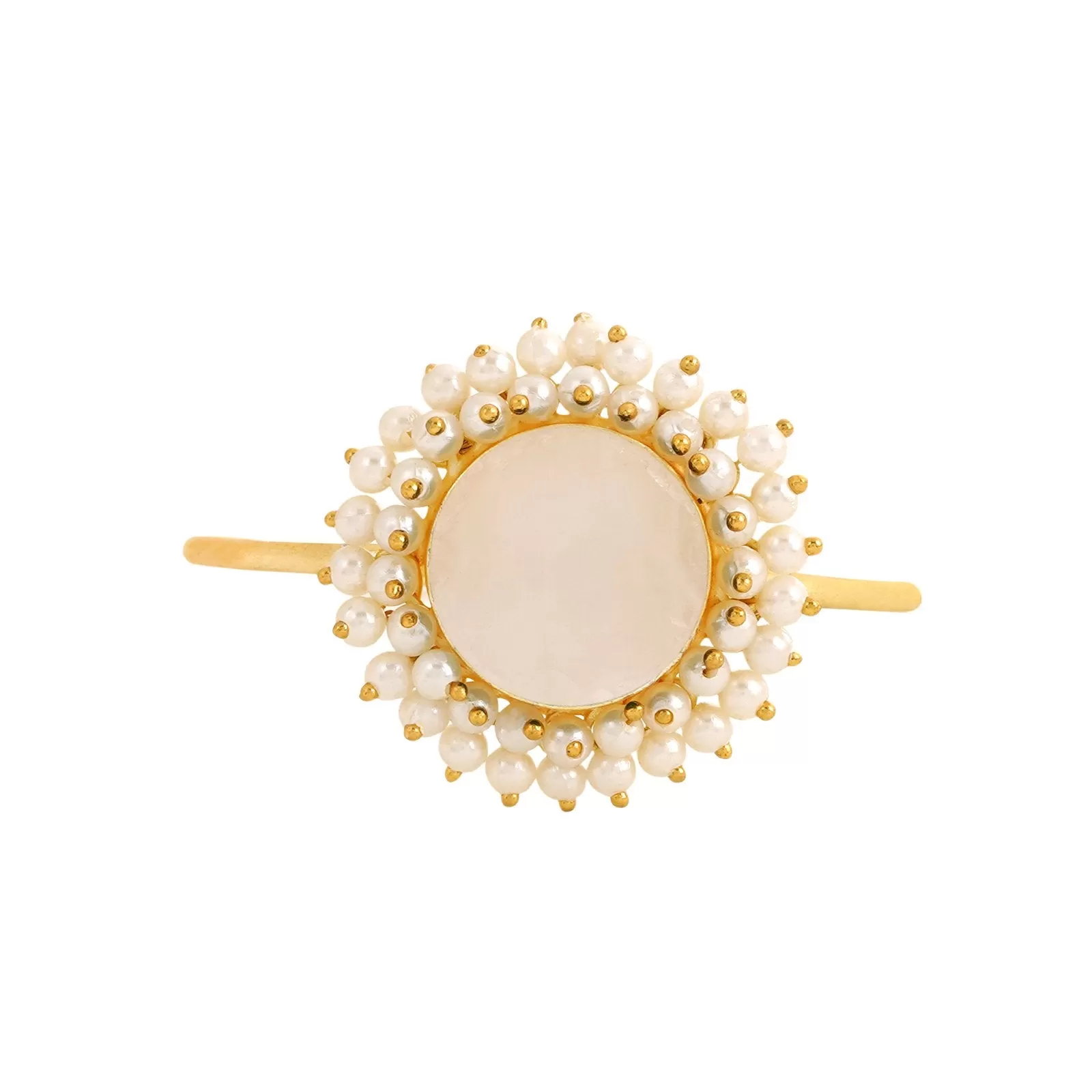 Teejh Aasita Light Pink Studded Pearl Bracelet