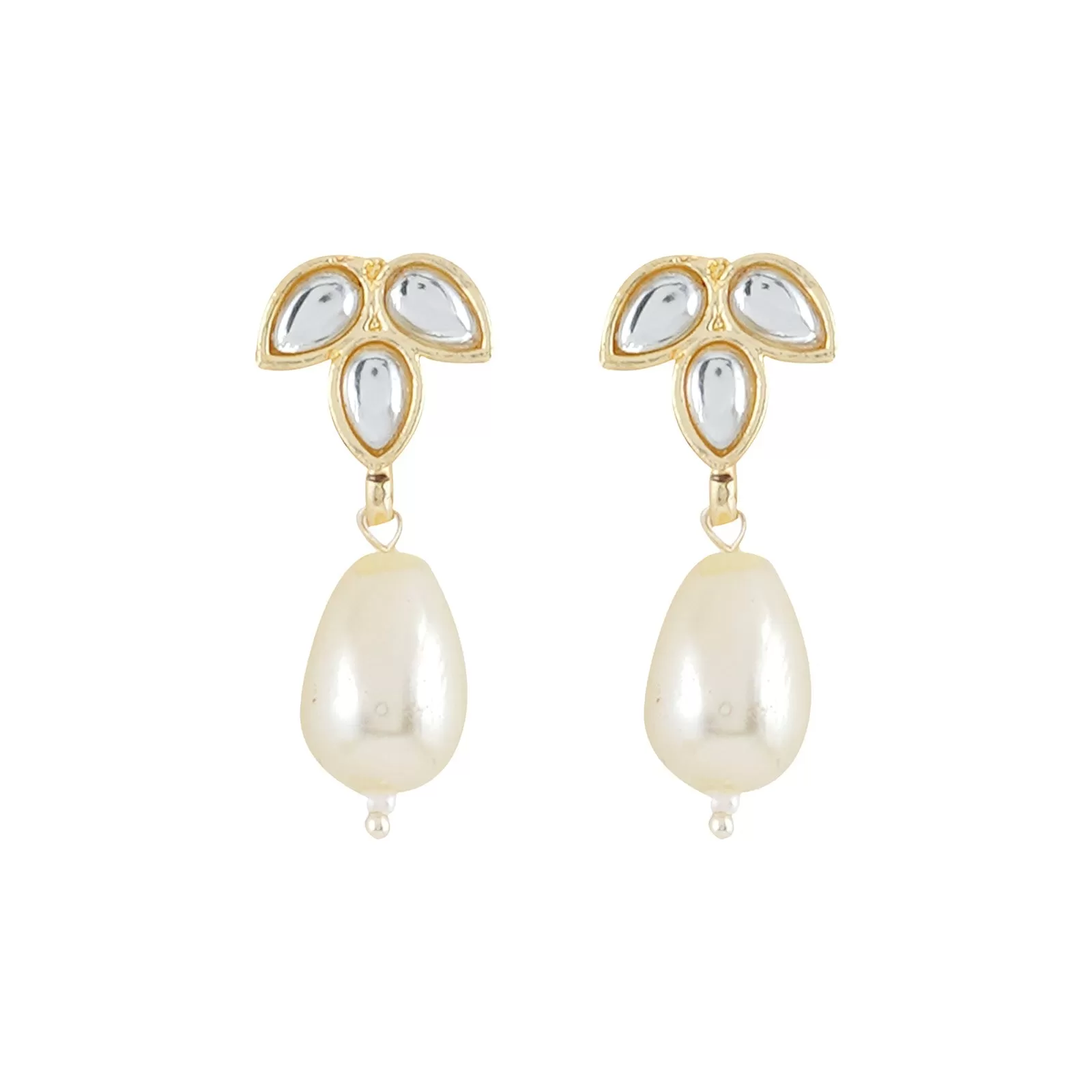 Teejh Kashvi Pearl and Polki Earring