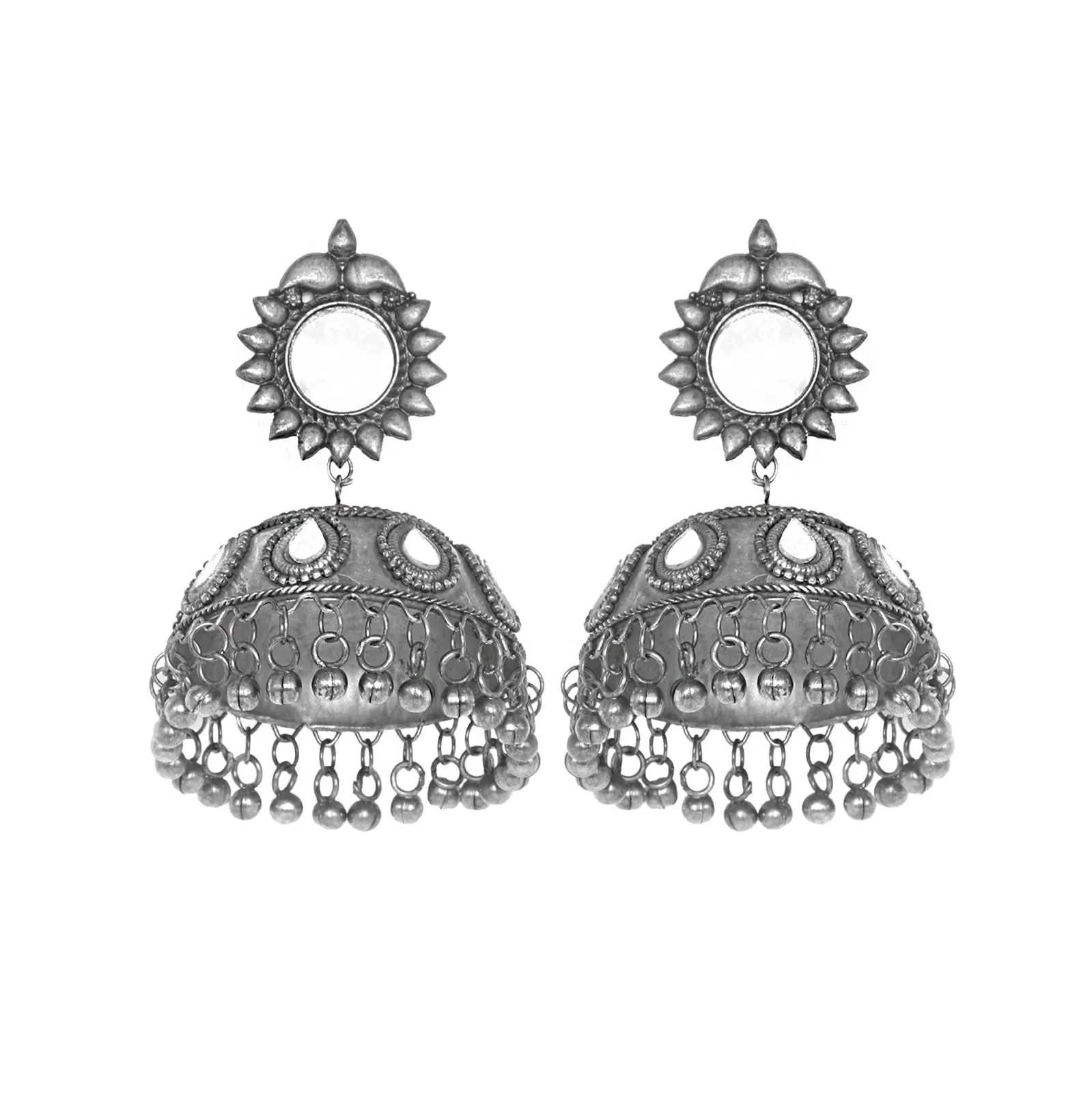 Teejh Meha Silver Oxidised Jewelry Gift Set