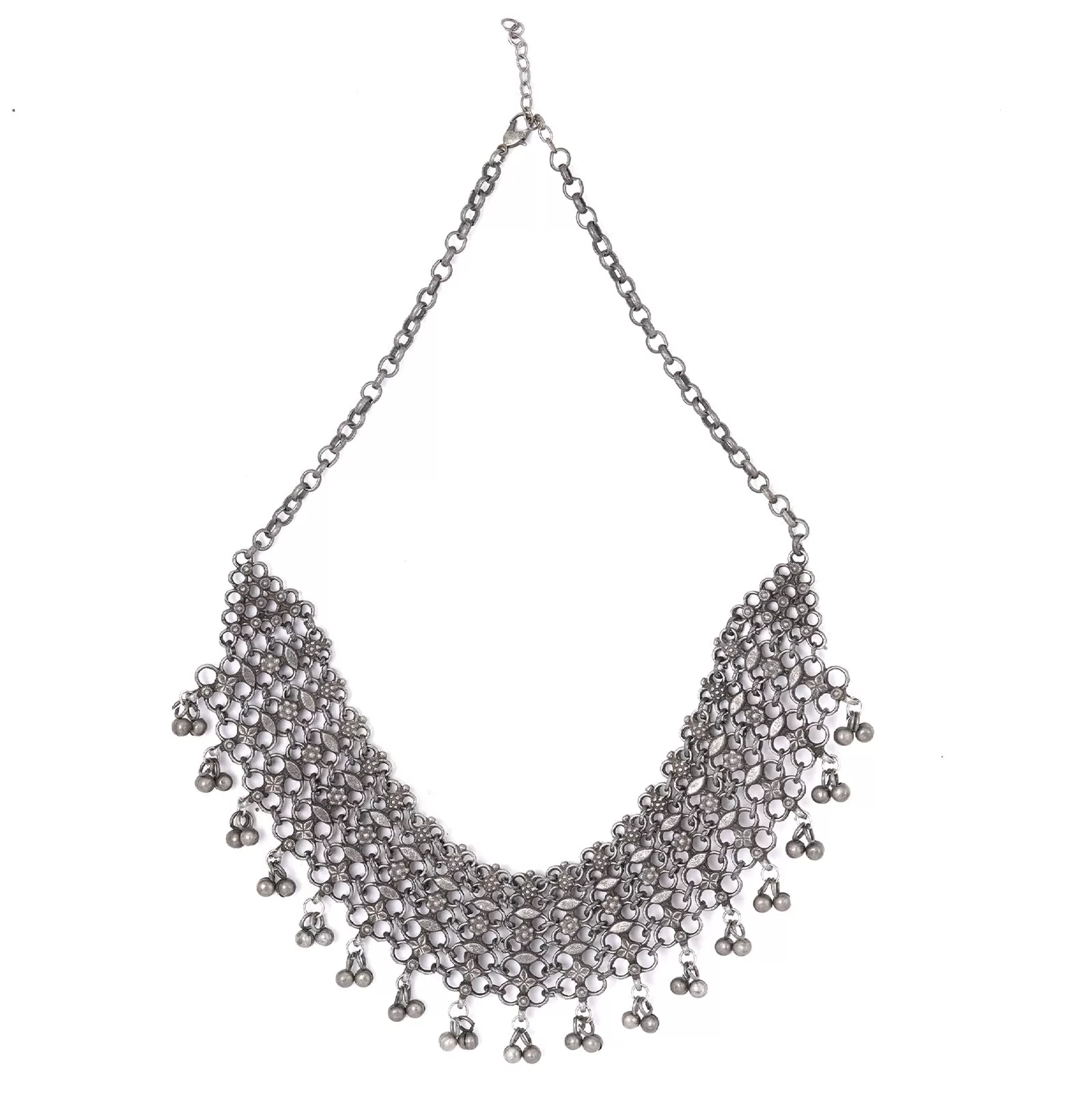 Teejh Meha Silver Oxidised Jewelry Gift Set