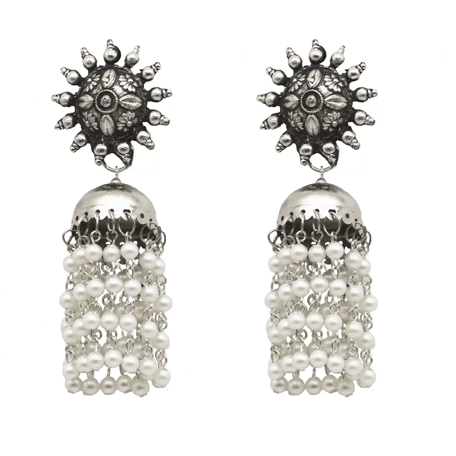 Teejh Rupangi Pearl Jhumki Earrings