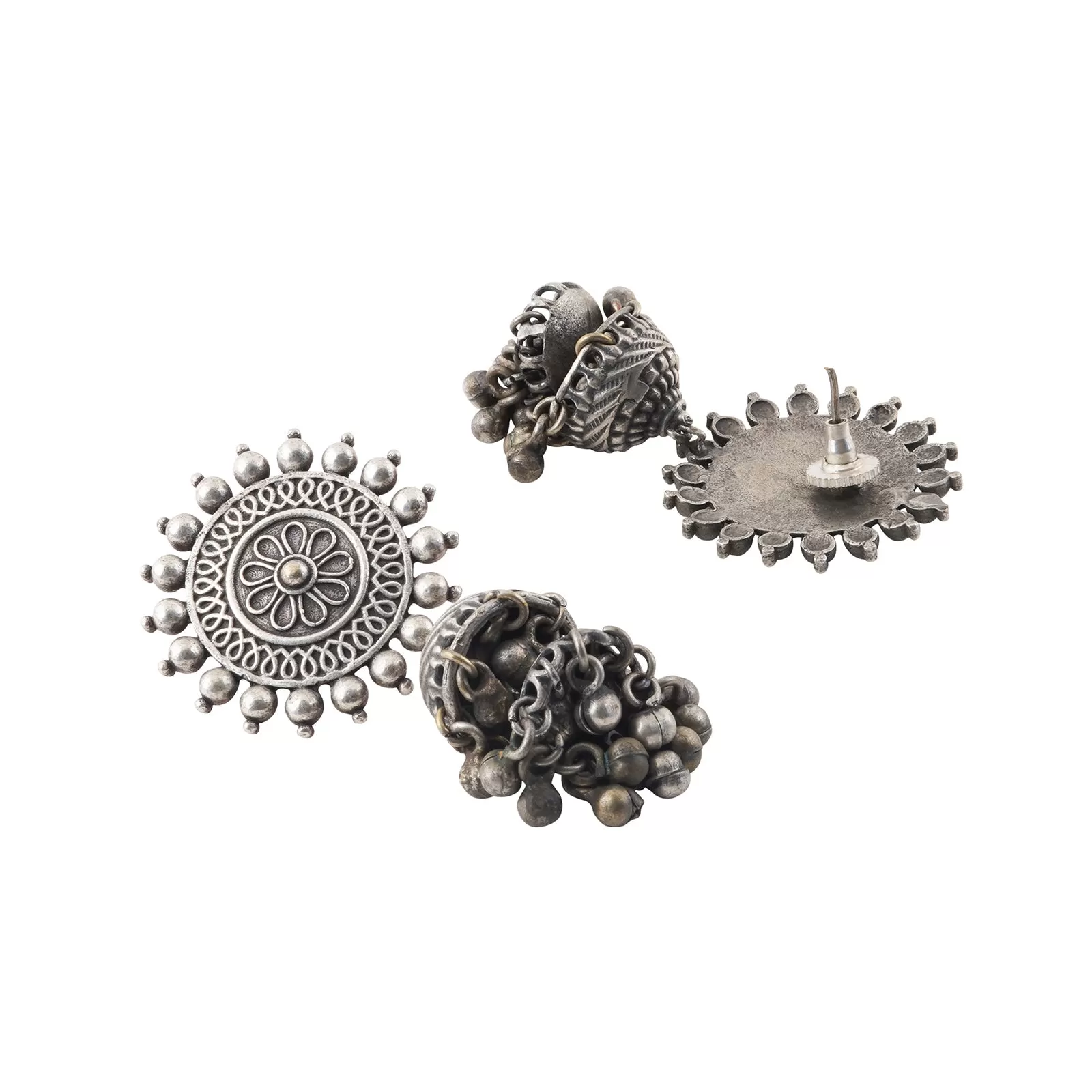 Teejh Sauhrida Silver Oxidised Earring