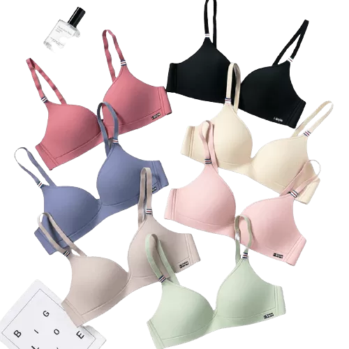 Thin Cup Seamless Push-up Non-wired Strap Comfortable Bra